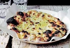 This White Pizza Recipe Made With Pizza Dough Bechamel And Cheese Is From Jim Lahey No Tomato Sauce The Perfect A White Pizza Recipes White Pizza Recipes