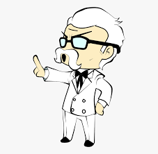 Transparent Colonel Sanders Png Kcf Dividing Fractions