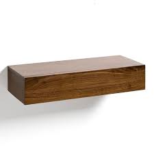 vesper solid walnut shelf drawer walnut am pm la redoute walnut shelves shelves stylish bedside tables