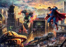 ✔ save money on your next purchase. Amazon Com Ceaco 1000 Piece Thomas Kinkade Dc Comics Collection Superman Man Of Steel Jigsaw Puzzle Kids And Adults Toys Games