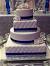 Elegant 4 Tier Square Wedding Cake