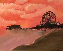 Choose your favorite santa monica pier designs and purchase them as wall art, home decor, phone cases, tote bags, and more! Santa Monica Pier Painting By Rolando Viera Artmajeur