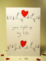 Valentines Day Card You Light Up My Life I Love You Card Etsy Cards Your Cards Inspirational Cards