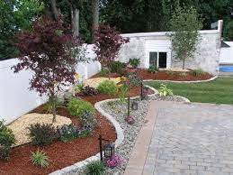 Pretty much inevitably, if a tree is growing in a front garden, it's going to be close to the house. No Grass Front Yard Landscaping Ideas Front Yard Mediterranean Garden No Lawn F Small Front Yard Landscaping Backyard Landscaping Backyard Landscaping Designs