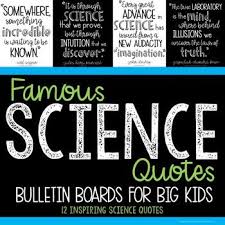 Science Bulletin Board Famous Quotes Middle School Stem Middle School Science Classroom Middle School Classroom Themes Science Classroom Decorations