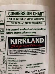 costco 1045706 kirkland signature organic coconut oil ing