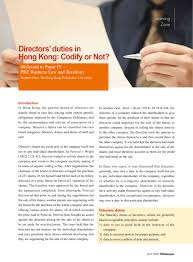 The leading modern case is howard smith ltd v ampol petroleum ltd 1974 ac 821, a decision of the privy council on appeal from new south wales, which proceeded on the basis that the law was the same in england and in new south wales. Directors Duties In Hong Kong Codify Or Not