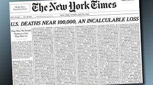 Discover the power of multimedia storytelling. La Portada Del The New York Times Con Los Nombres De Mil Victimas De Coronavirus Telam Agencia Nacional De Noticias