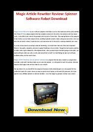Article rewriter toolis available for free to make your online business as successful as possible, with minimal effort on your part. Magic Article Rewriter Crack Free Download