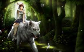 Shiroi ōkami) is a 1990 anime film directed by yosei maeda. Girl Riding On A White Wolf Anime Princess Mononoke Wallpapers And Images Wallpapers Pictures Photos