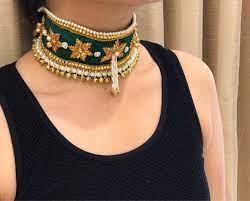 New Mehendi Jewellery Ideas For The 2017 Bride Diy Fabric Jewellery Gota Patti Jewellery Handmade Fashion Jewelry
