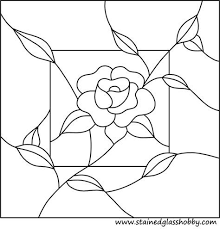 Stained glass hummingbird window panel and free pattern. Flower Panel Stained Glass Pattern Rose Stained Glass Flowers Stained Glass Patterns Stained Glass Quilt