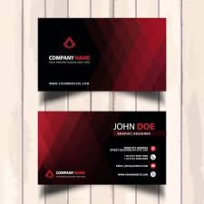 Black And Red Visiting Card Free Graphic Resources For Everyone Free Business Card Design Business Card Design Visiting Card Design