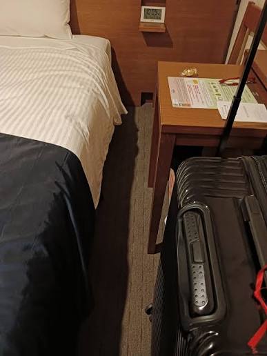 Small hotel room sizes in Tokyo, Japan, and travel tips