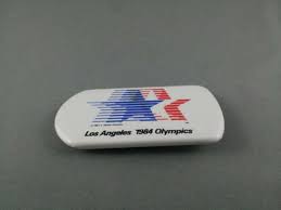 Find out who took home gold, silver and bronze in 1988. 1984 Summer Olympic Celluloid Pin Los Angeles Mad Gem