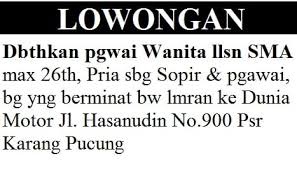 Makanan yang mengandung kalium sangat mudah ditemukan, dan dapat ditambahkan dalam menu. Contoh Iklan Baris Dan Singkatannya Lengkap Weschool Id