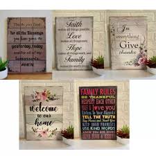 Best Seller Home And Family Quotes Wooden Wall Hanging Vertical Style Hxw 14 5x10 Inches Wooden
