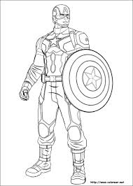 Dibujos Para Colorear Capitan America