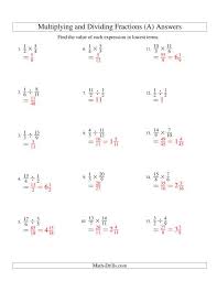 multiplying and dividing fractions a