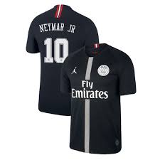 Latest official nike paris saint germain jerseys available with player printing. Paris Saint Germain Black 18 19 Champions League Neymar Jr Air Jordan Jersey