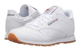Details About Reebok Classic Leather White Gum Junior Big Kids Running Tennis Shoes V69624