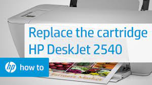 Replace an ink cartridge in your printer when you see a dip in the ink level displayed on the control panel screen. Replace The Cartridge Hp Deskjet 2540 All In One Printer Hp Youtube