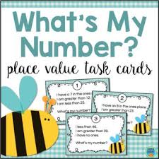 Guess My Number Place Value Task Cards Tens And Ones 2 Digit Numbers Task Cards Place Values Number Place Value