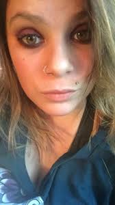 Can you edit me into a purple top with makeup?