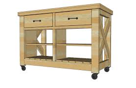 They often have multiple shelves as well. Wide Rustic X Kitchen Island Ana White