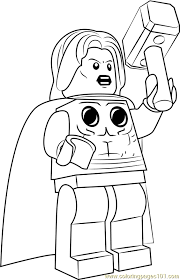 Coloring pages thor ragnarok halloween for adults. Lego Thor Coloring Page For Kids Free Lego Printable Coloring Pages Online For Kids Coloringpages101 Com Coloring Pages For Kids