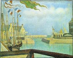 Georges Seurat Port En Bessin 1888 Georges Seurat Seurat Art