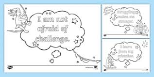 These alphabet coloring sheets will help little ones identify uppercase and lowercase versions of each letter. Growth Mindset Statements Mindfulness Colouring Pages