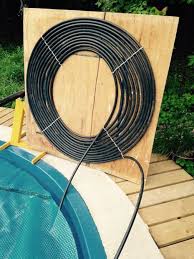This solar pool heater is using two 4'x20′ solar panels, or 160 sq. 58 Pool Heater Ideas Pool Heater Diy Solar Solar Heating