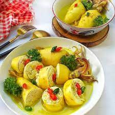 Resep Cumi Isi Tahu Bumbu Gulai Kuning Ala Rumah Makan Padang Recipe Resep Gulai Makanan