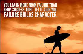 Succesfactor You Learn More From Failure Than From Success Don T Let It Stop You Failure Build Character Quote Success Facebook
