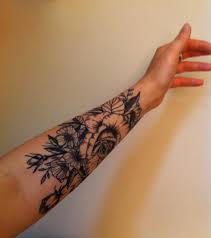 Vintage Flowers Tattoo Half Sleeve Lots Of Line Work Sleeve Tattoos For Women Tattoos For Women Half Sleeve Vintage Flower Tattoo
