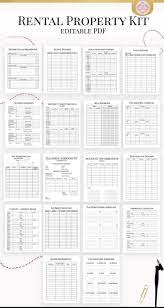 Rental Property Owner Management Kit Rental Owner Printable Etsy Being A Landlord Rental Property Rental Property Management