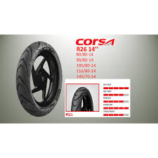 We did not find results for: 2020y Scooter Corsa Platinum R26 14 80 80 14 90 80 14 100 80 14 110 80 14 140 70 14 Tayar Tubeless Tyre Original Shopee Malaysia
