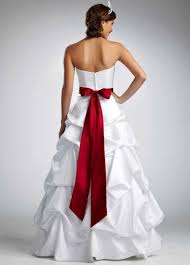 Back Of My Dress Black Ribbon Though Red Wedding Dresses White Wedding Dresses Wedding Dresses Satin