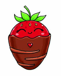 Fraise Au Chocolat Kawaii Girl Drawings Cute Easy Drawings Kawaii Doodles