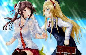 Kurapika is also a blond hair anime boy with brown eyes and sometimes his eyes glow with beautiful coveted scarlet when he experience intense emotions. Wallpaper Girl Sexy Anime Green Eyes Long Hair Brown Hair Beautiful Red Eyes Pretty Erotic Blonde Attractive Handsome Haruna Kongou Azur Lane Images For Desktop Section Sejnen Download