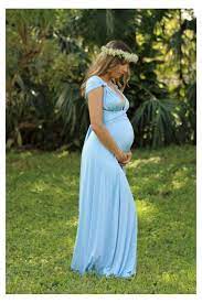 Convertible Maternity Gown Light Blue Light Blue Maternity Dress Maternity Dresses Blue Maternity Dress Light Blue Maternity Dress