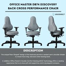 Office Master Db74 Discovery Back Cross Performance Chair In 2020 Ergonomic Chair Chair Shape Design