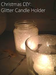 Christmas Diy Glitter Candle Holder Indigo Honeycomb