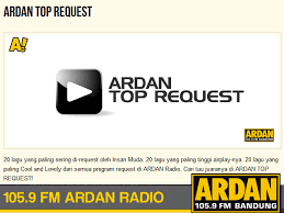 Chart Ardan Fm Radio Bandung Top Request