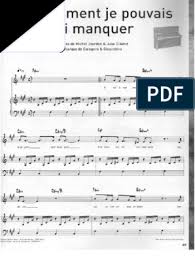 (piano solo) est ce qu'il va me faire un signe ? Partition Si Seulement Je Pouvais Lui Manquer Calogero