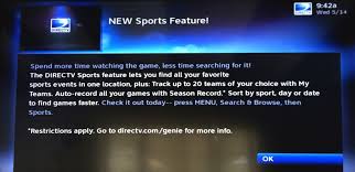 Show schedule and history for directv sports subscriptions see what on now and what is playing later. Directv Just Rolled Out A New Feature For Tracking Your Favorite Sports Team But Is It Any Good Not Really Tech Guy Eric