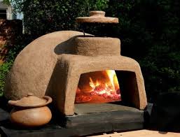 Garten Pizzaofen Lehm Material Rustikal Beige Farbe Pizzaofen Bauen Pizzaofen Selber Bauen