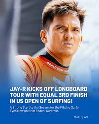 Rogelio Esquivel Jr. (@jayresquivel) bows out of the US Open of Surfing  (@usopenofsurf ) with an equal 3rd finish. And a massive well done to  Jomarie Ebueza @jomaebueza , who also made