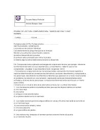 Control De Lectura Marcelino Pan Y Vino